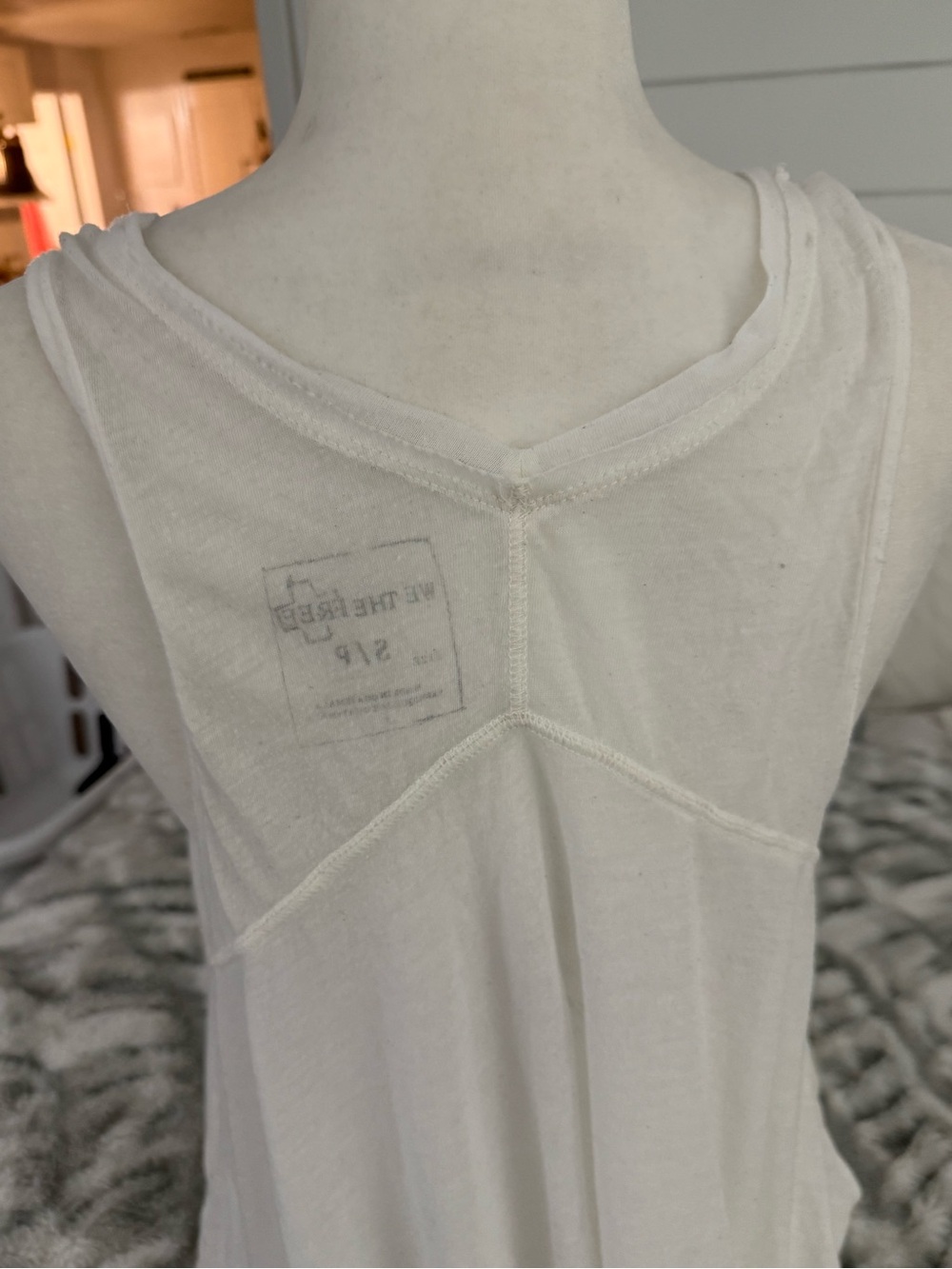We The Free White V-Neck Tank Top - Picture 7 of 10